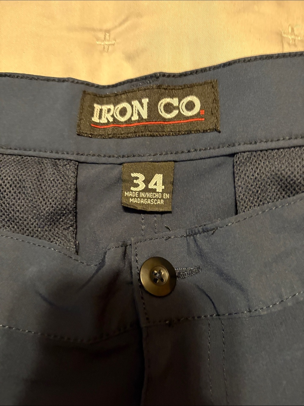 Iron Co. Men's Navy Cargo Shorts - Picture 2 of 3
